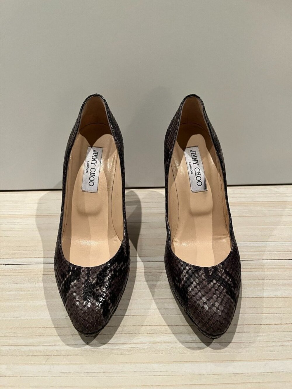 Jimmy Choo Snakeskin Animal Print Pumps